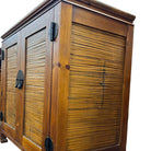 Oriental James Mont Style Koa & Stick Rattan Stereo Cabinet