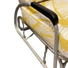 Aluminum Patio/Outdoor Sled Base Rocking Slider Settee w/ Speed Arms