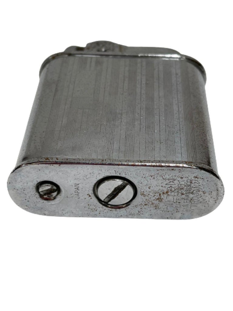 Original 1950 Stripped Table Lighter by Hilton