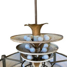 Grand Hollywood Theater 32 Light Chandelier with Palm Motif