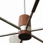 Italian Sputnik Chandelier in Rosewood Chrome with Glass Shades
