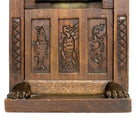 Carved Miniature Egyptian Pharaoh Amenhotep III Throne Jewelry Box