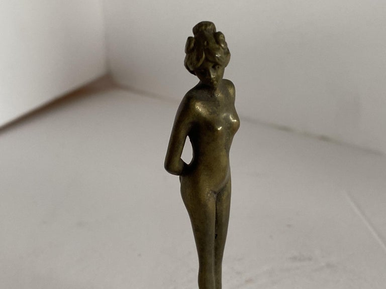 Bronze Art Nouveau Nude Women Letter Wax Seal Stamp
