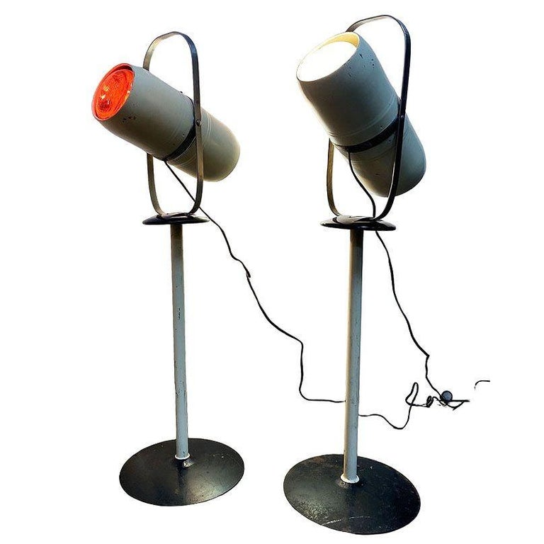 Pair of 1940's Westinghouse Mid-Century Self Tanning Lamp