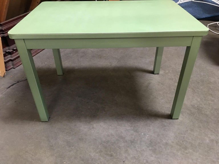 Midcentury Steelcase Tanker Dining Table and Chairs Set