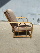 Restored "1949er" Rattan Lounge Chair & Sofa Livingroom Set