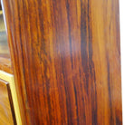 Art Deco Macassar Ebony Vitrine Cabinet with Bar and Secretary Desk