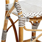 Set of 5 Danish Bistro "Isabell" Rattan Barstools w/ Woven Seat & Back by Sika D
