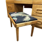 MCM Blond Maple Vanity/ Dressing Table w/ Bench by Russel Wright for Con