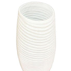 Ribbed Textured Coiled "Coco" Ceramic Vase w/ Matte Finish by Bahari