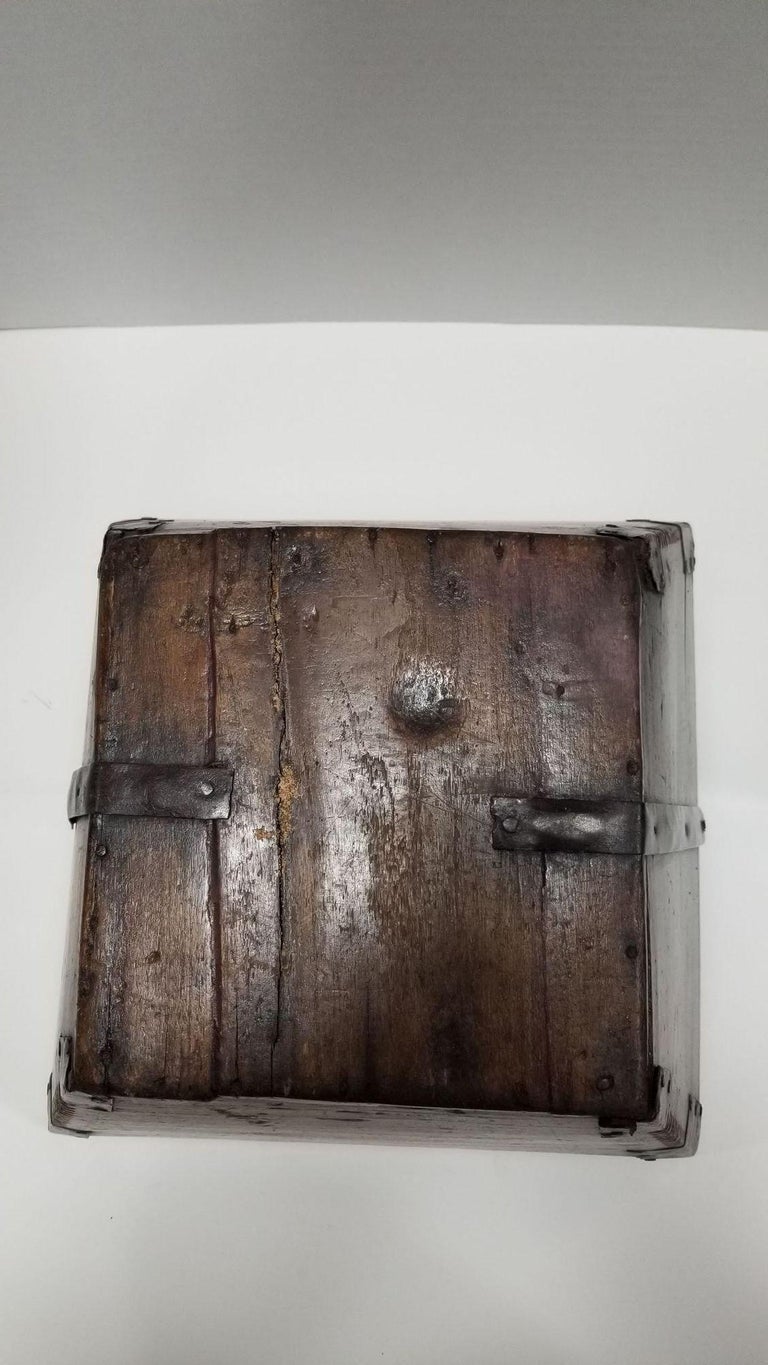 19th Century Wood Rice Container