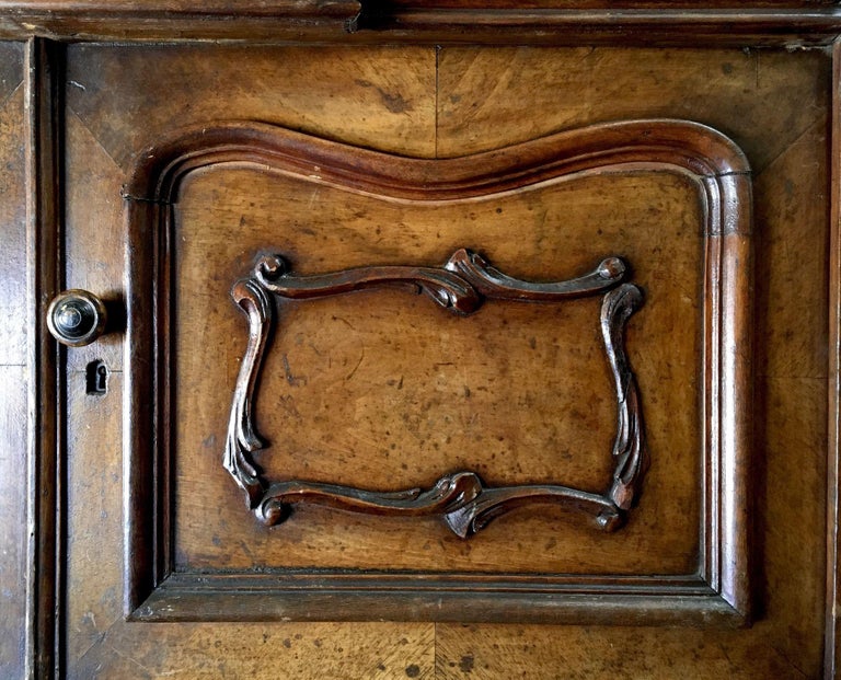 Louis XVI Solid Oak Dressing Vanity Table with Mirror and Marble Top