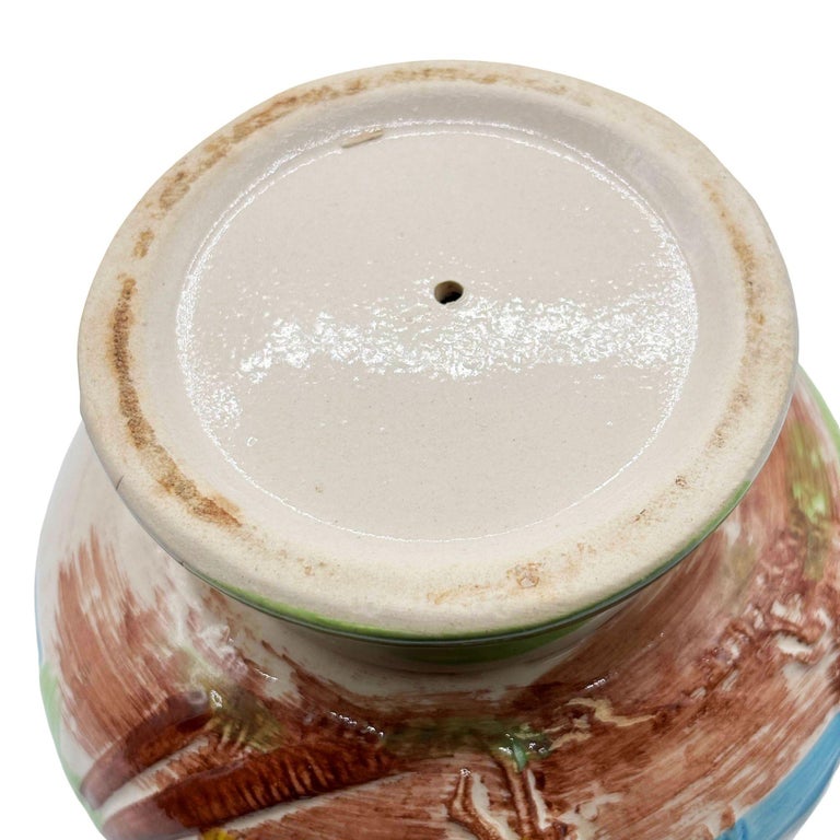 Midp-century Hand Painted Harveys Casino Lake Tahoe Hula Scorpion Tiki Mug Bowl