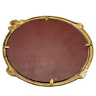 Cast Brass Art Nouveau Round Wall Mirror with Ivy Lady Portrait