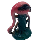 MCM Ceramic Miniature Pink Flamingo Tabletop Statue His & Hers Set By Leftons