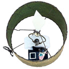 Mid-century Acrylic Hula Girl Midnight Palm Silhouette Table Lamp by Moss