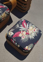 Restored Rattan 6 Strand Square Pretzel Lounge Chair Livingroom Set