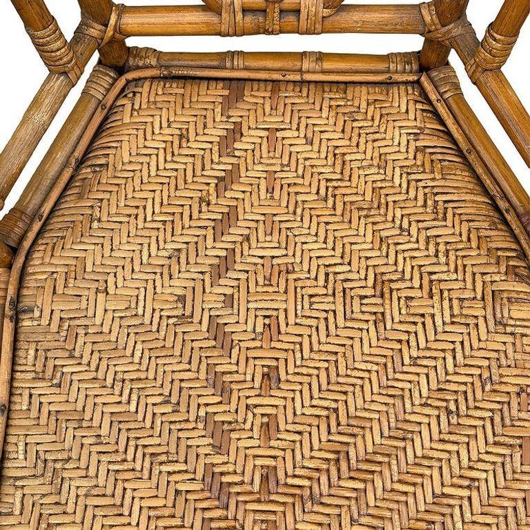 Brighton Pavilion Style Rattan Dining Armchairs