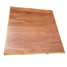 1950s Restored MCM Rattan Coffee Table with Mahogany Top and Rattan Border