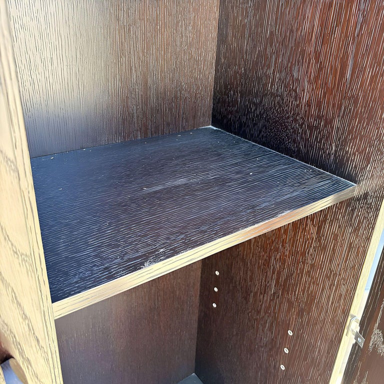 7' Foot Tall Dakota Jackson "Ocean" Espresso Oak Bookcase Display Cabinet
