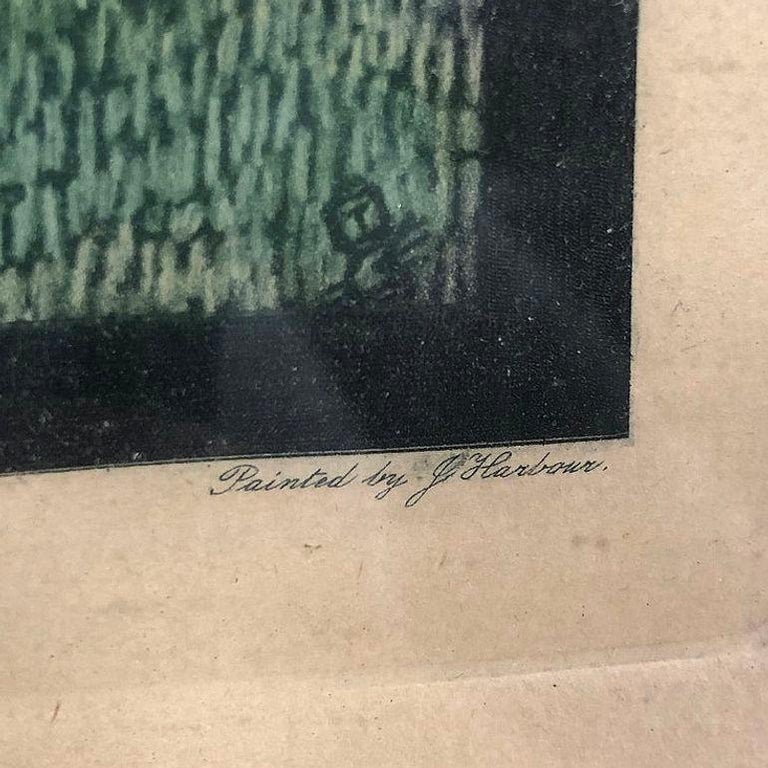 Framed "The Call of the Spring" Watercolor Scenic Lithograph by Jennie Harbour