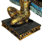 Hand Painted Resin Egyptian Goddess Tabletop Sculpture of Winged Deity Isis