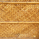 Art Deco 9' Foot X 6' Foot Rattan & Woven Wicker Wall Divider Screen