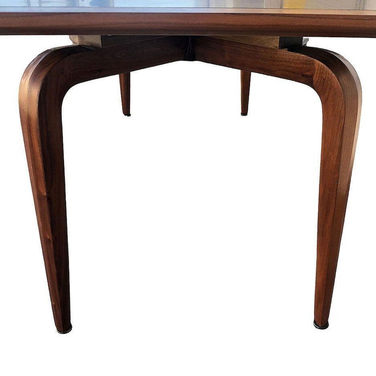 Mid-Century Walnut Dining Table by Maurice Bailey for Monteverdi Young