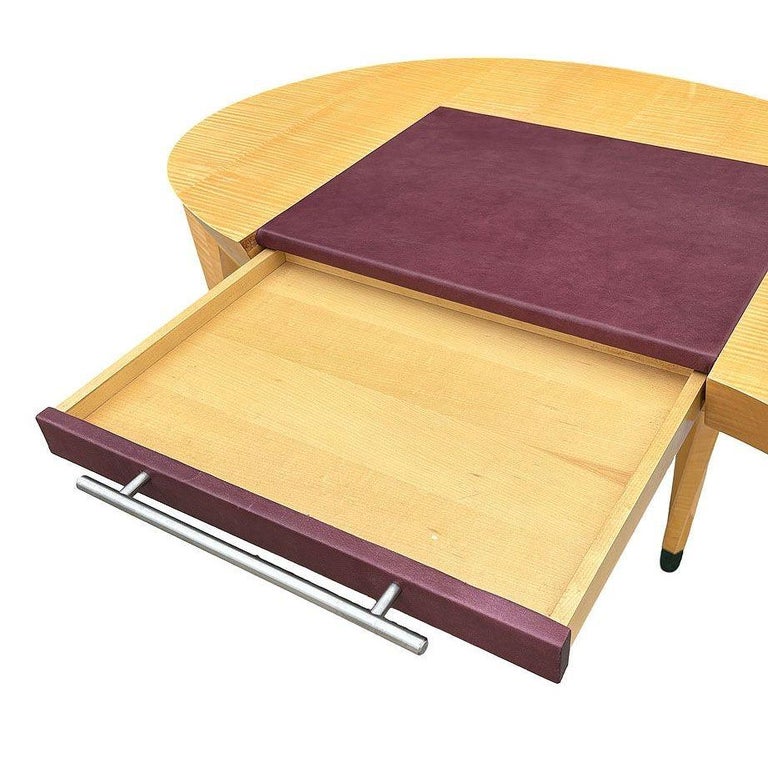 Dakota Jackson "Arabesque" Sculpted Sycamore Wood Writing Desk