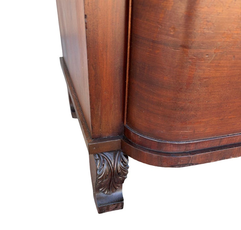 Late 19th Century Victorian Queen Anne Lowboy Dresser with Sculpted Front
