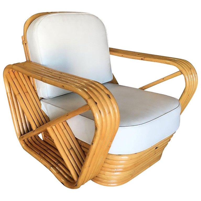 Restored 5-Strand Square Pretzel Sofa & Lounge Chair Livingroom Set
