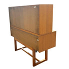 MCM Blonde Birch Buffet w/ China Cabinet by Paul Laszlo for Brown Saltman