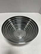 1980's Vintage Post Modern Stainless Steel Devo Maya Bowl Pewtertone by Mann