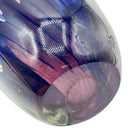 Mid-century Tear Drop Blue and Purple Murano Sommerso Art Glass Sculpture