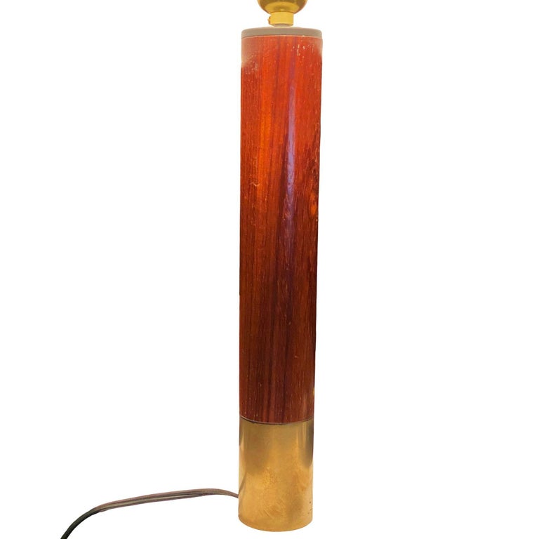 Brass Básica M2 Table Dimmer Lamp by Santiago Roqueta For Santa & Cole w/ Shade