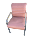 Lucite and Leather Lounge Chairs by Leon Frost, Signed