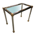 Hollywood Regency Chrome & Brass Maison Jensen Style Nesting Tables