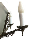 Art Deco Slat Glass Chandelier With Geometric Details