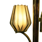 Mid Century Brass Triple Light Floor to Ceiling Tension Pole Lamp