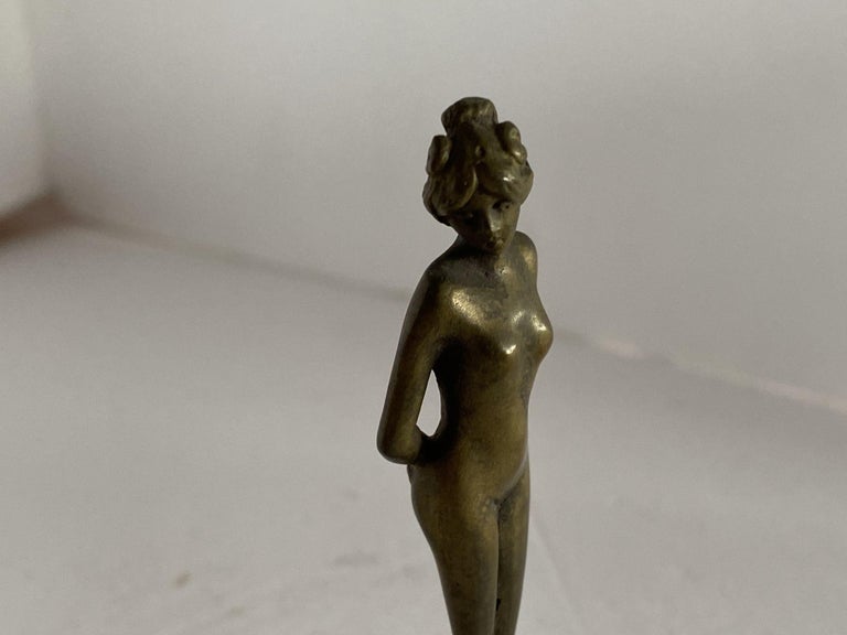 Bronze Art Nouveau Nude Women Letter Wax Seal Stamp