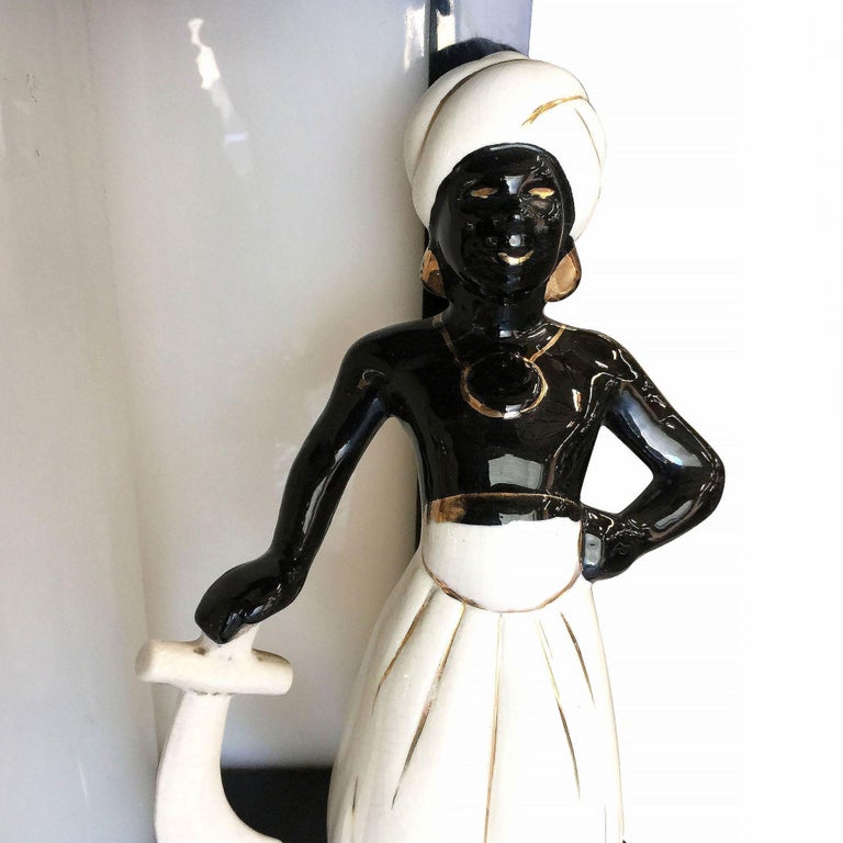 Midcentury Arabian Inspired Lucite Sculptural Lamp by Moss