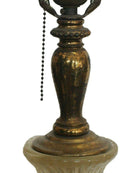 Large Hand Blown Murano Glass Table Lamp in Barovier Style