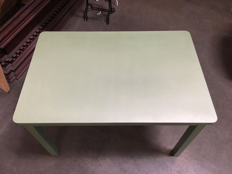 Midcentury Steelcase Tanker Dining Table and Chairs Set