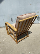Restored "1949er" Rattan Lounge Chair & Sofa Livingroom Set