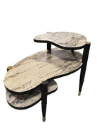 Mid-Century Modern Biomorphic Side Table with Formica Top