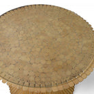 Restored Mcguire Corseted Hour Glass Rattan Coffee Table and Side Tables Set