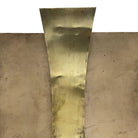Grand Hollywood Art Deco Style Wood & Brass 9' Tall Torchiere Floor Lamp, Pair