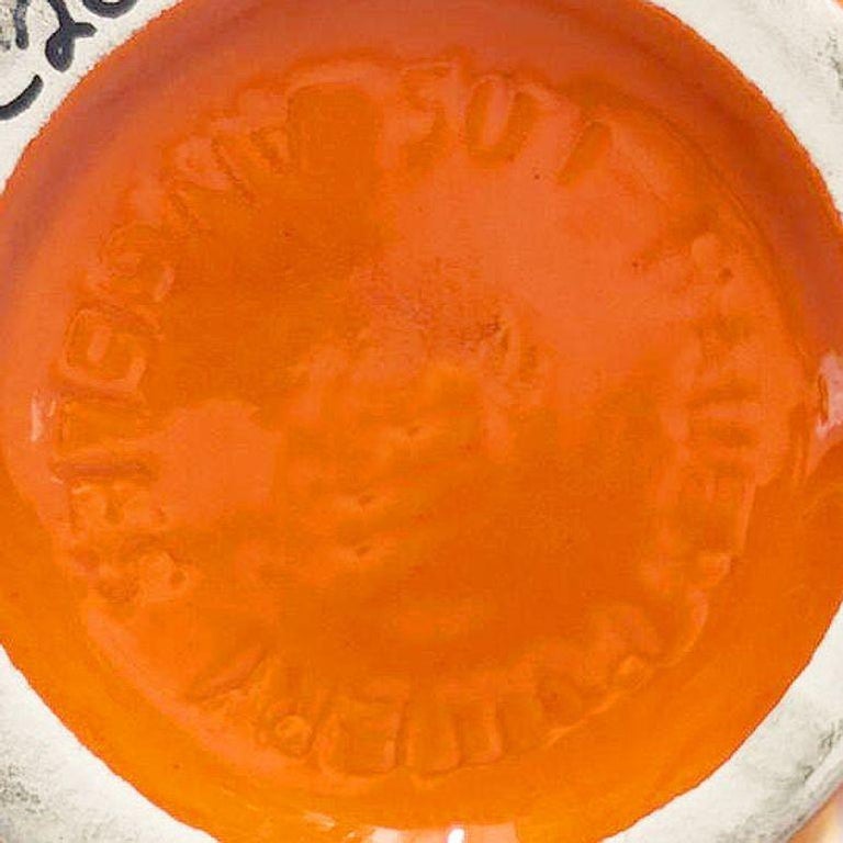 Large 15" Orange California Pottery Vase Planter Oil Jar by Bauer Pottery, 1920