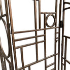 Post Modern Copper Tone Geometric Folding Room Divider by Robert Sonneman