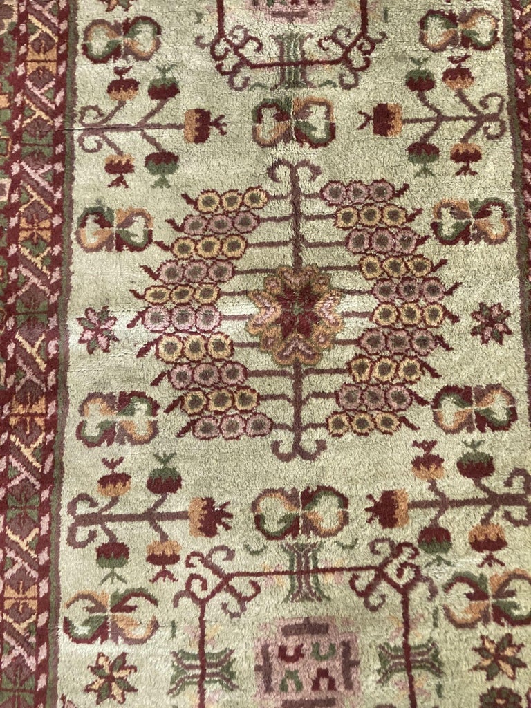 Post War Persian Style Runner Hand Loom 1950s Rug Runner